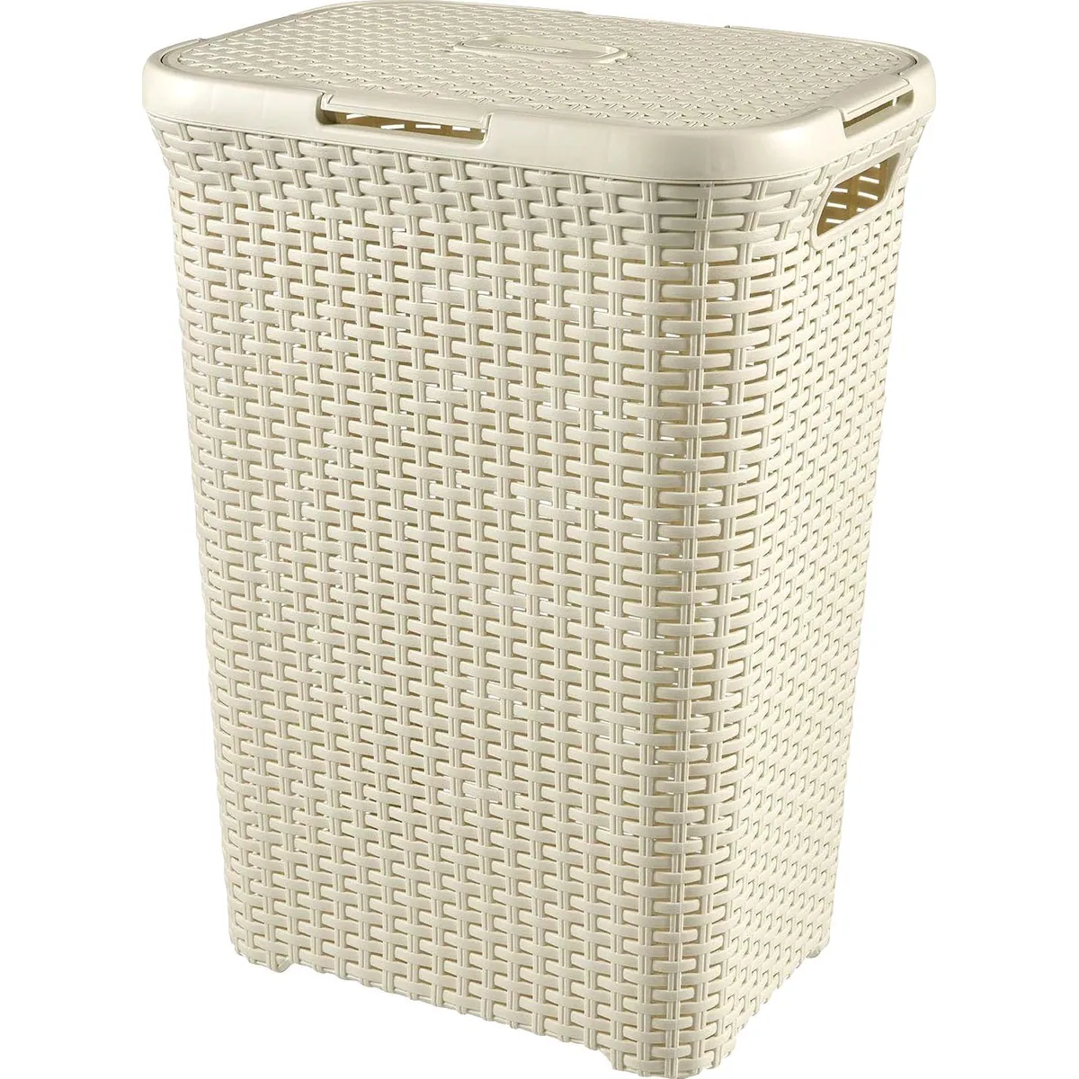 Curver Wäschekorb Style Set, dekorative Rattan-Optik, geruchsneutralisierend 2