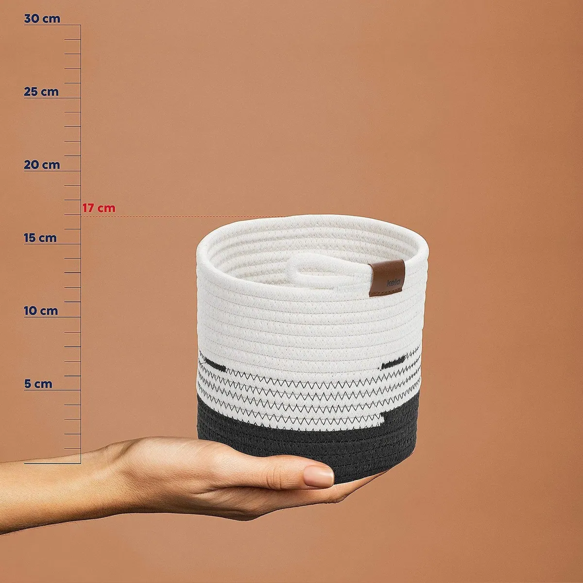 Kela Hedda Aufbewahrungskorb, flexibles Design, stilvolle Flechtoptik 3