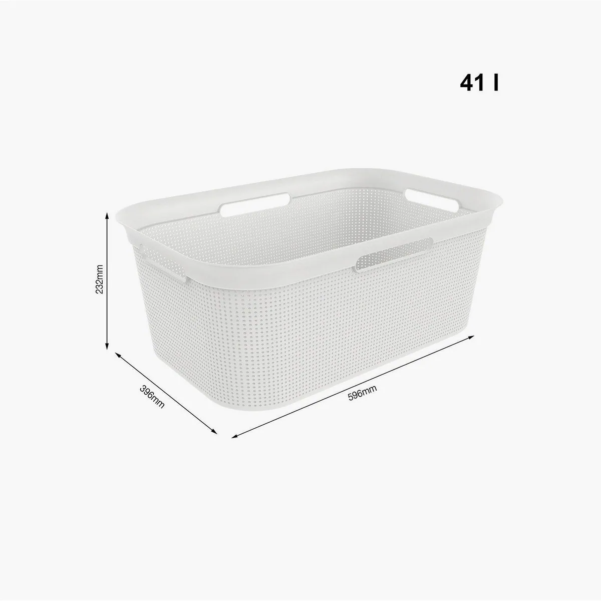 Rotho Wäschekorb Brisen 40l, langlebig, leicht und platzsparend 4