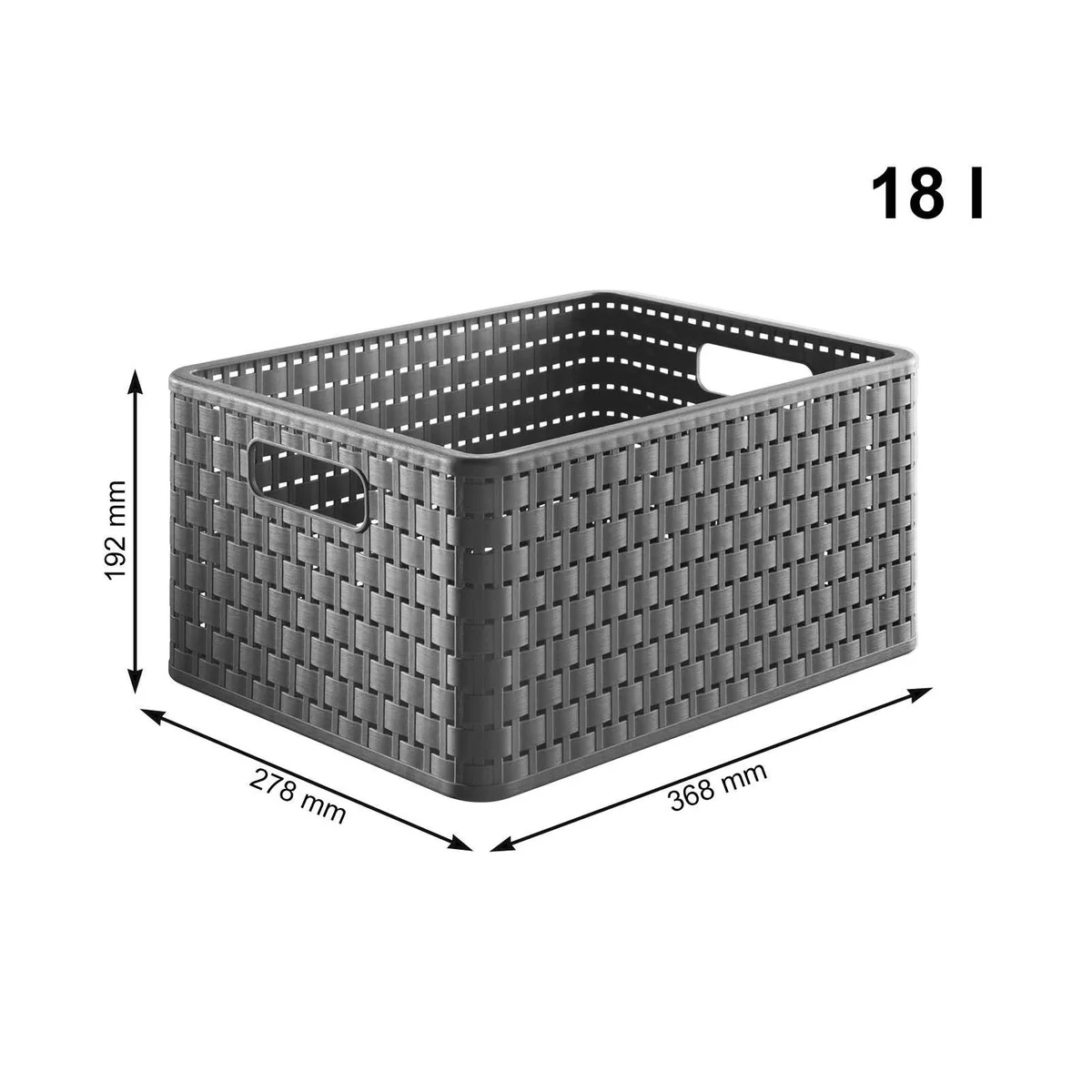 Rotho COUNTRY Rollcontainer, 3 Schubladen in Rattan-Optik, flexibel & pflegeleicht 4