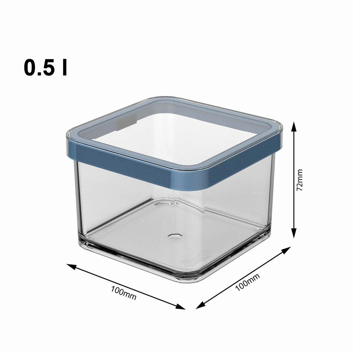 Rotho LOFT Vorratsdosen-Set 5-teilig, hohe Transparenz, aromadicht 3