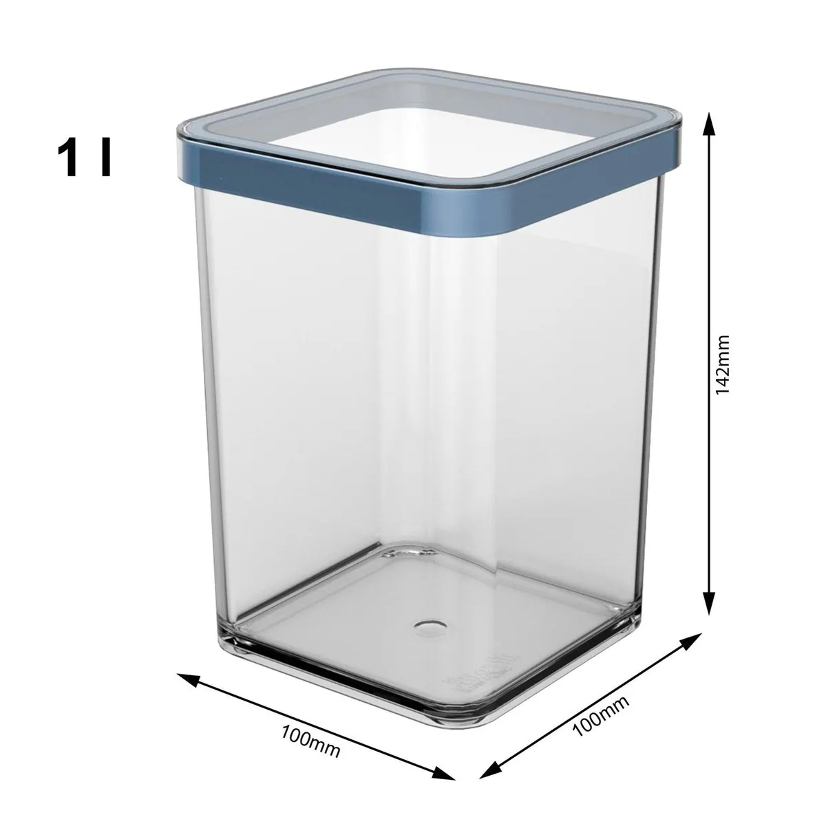 Rotho LOFT Vorratsdosen-Set 5-teilig, hohe Transparenz, aromadicht 4