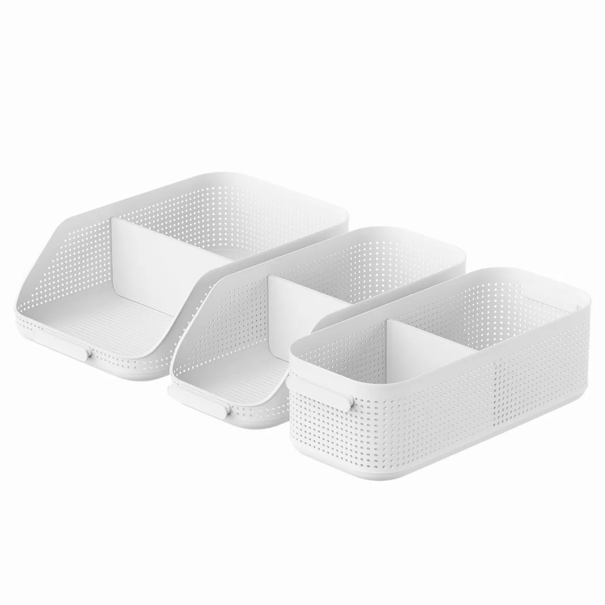 Rotho WOP Organizer Set, flexible Trennwände, stapelbar, belüftet