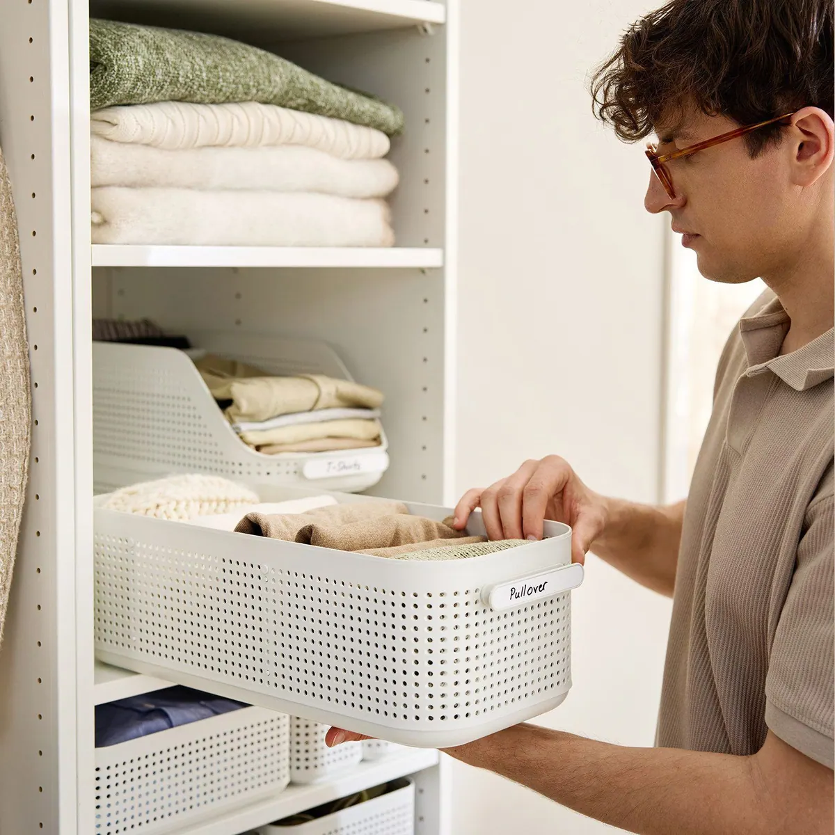 Rotho WOP Organizer Set, flexible Trennwände, stapelbar, belüftet 3