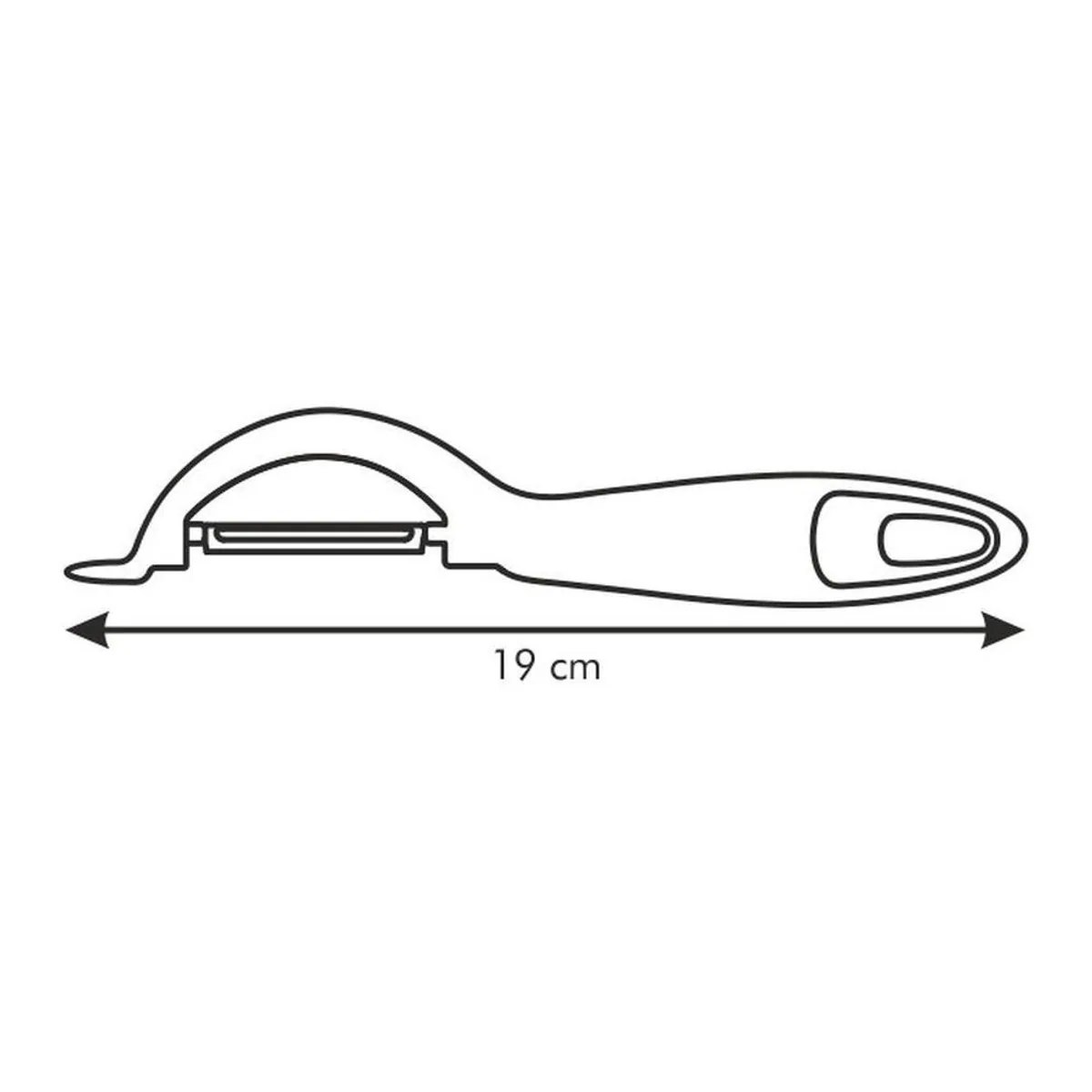 Tescoma PRESTO Sparschäler, ergonomisch, rostfreier Edelstahl, langlebig 2