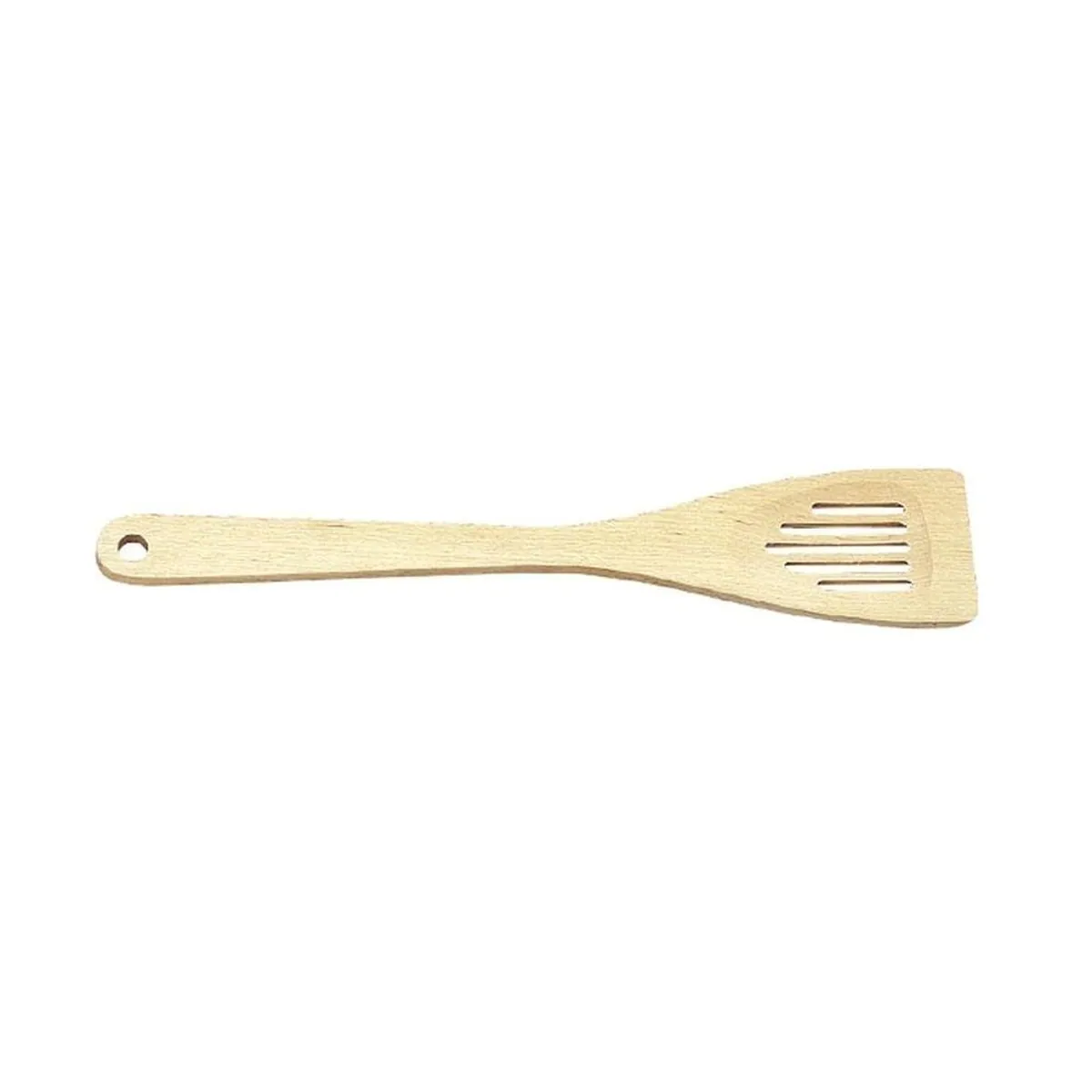 Tescoma WOODY Pfannenwender mit Schlitzen, 30 cm, ergonomisch, langlebig, aus Birkenholz