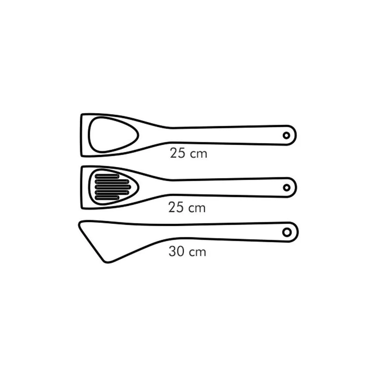 Tescoma WOODY Kochlöffel Set, 3-teilig, ergonomisch, langlebig, vielseitig 2