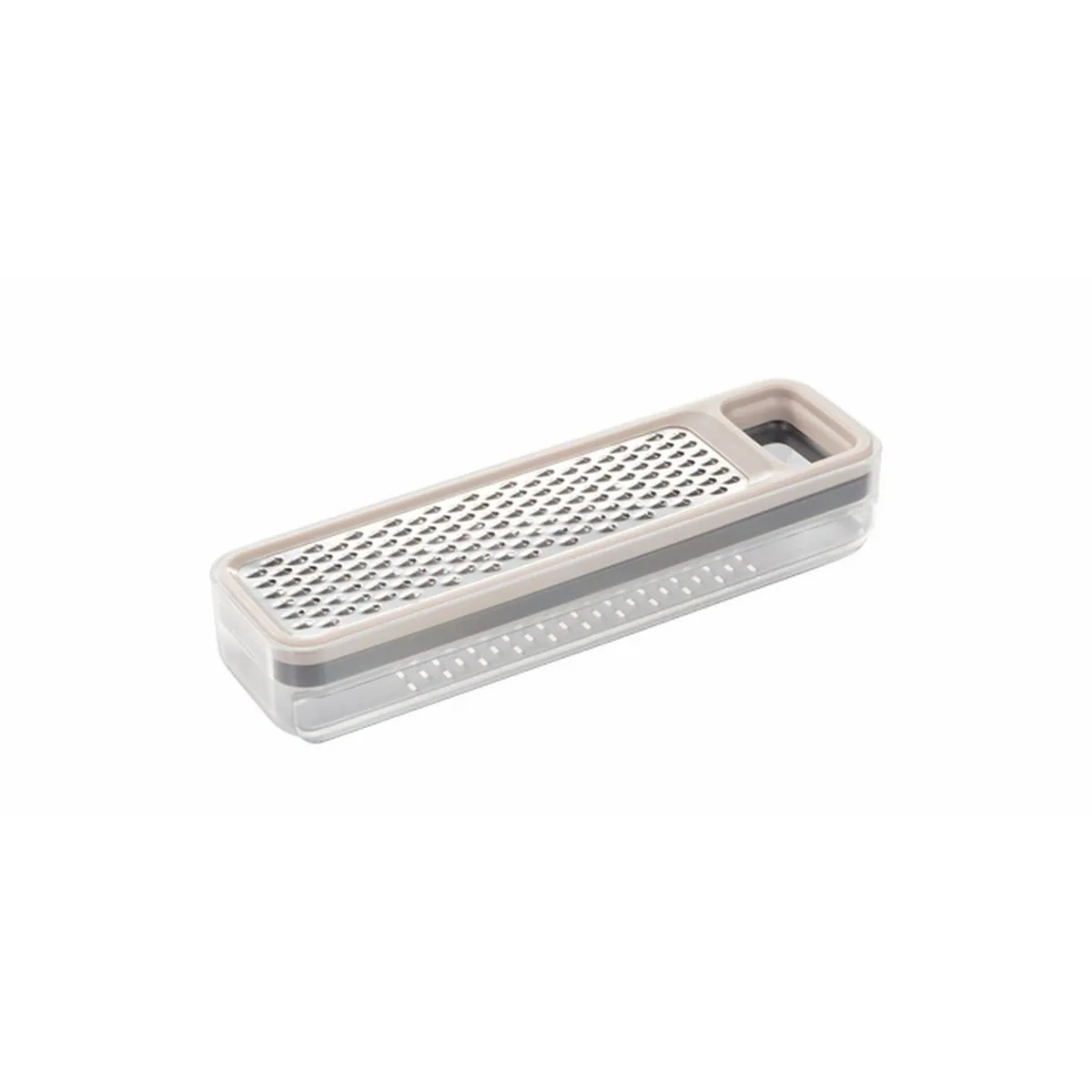 Tescoma COMPACT Reiben-Set mit Auffangbehälter, 3-teilig, platzsparend und ergonomisch