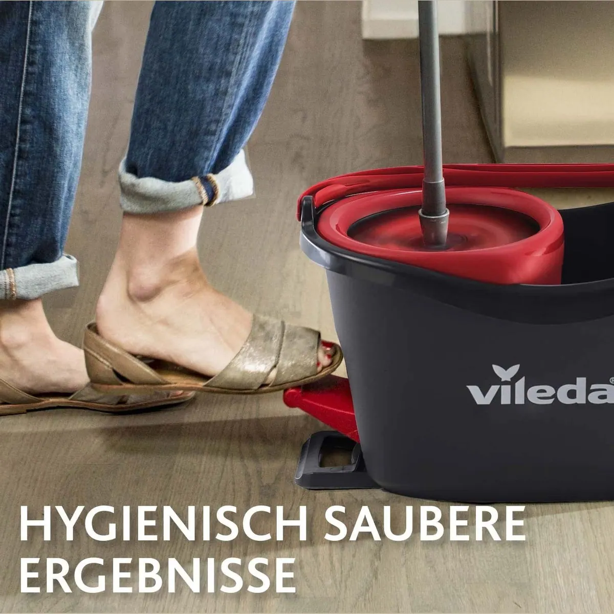 Vileda Turbo Haarentferner-Set, 2-in-1 Mikrofaser Moppköpfe für gründliche Reinigung 4