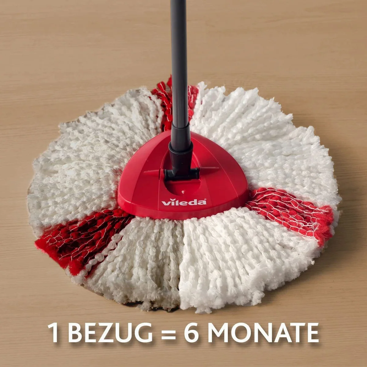Vileda Turbo Haarentferner-Set, 2-in-1 Mikrofaser Moppköpfe für gründliche Reinigung 5