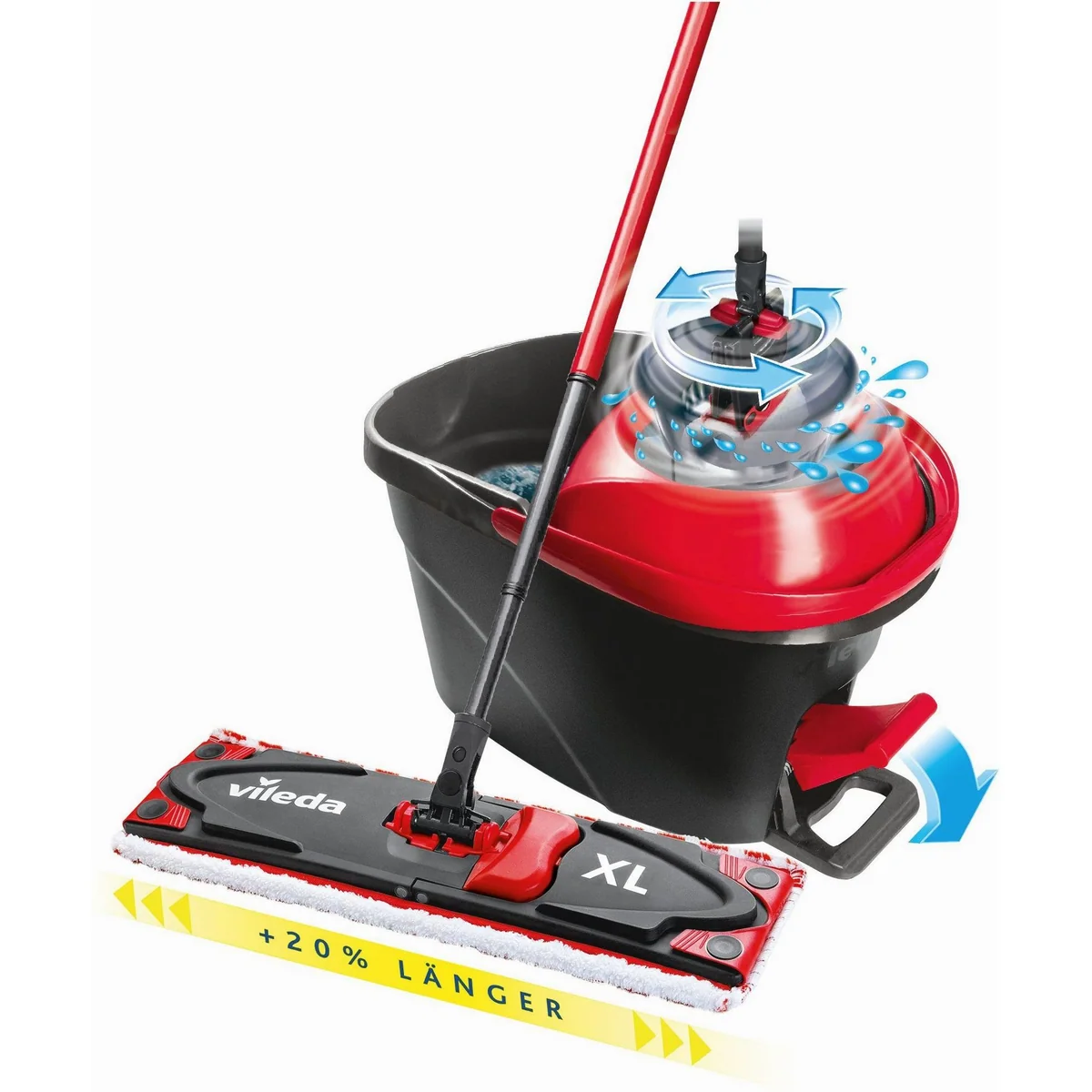Vileda Ultramax XL Turbo Bodenwischer-Set, ideal für große Flächen