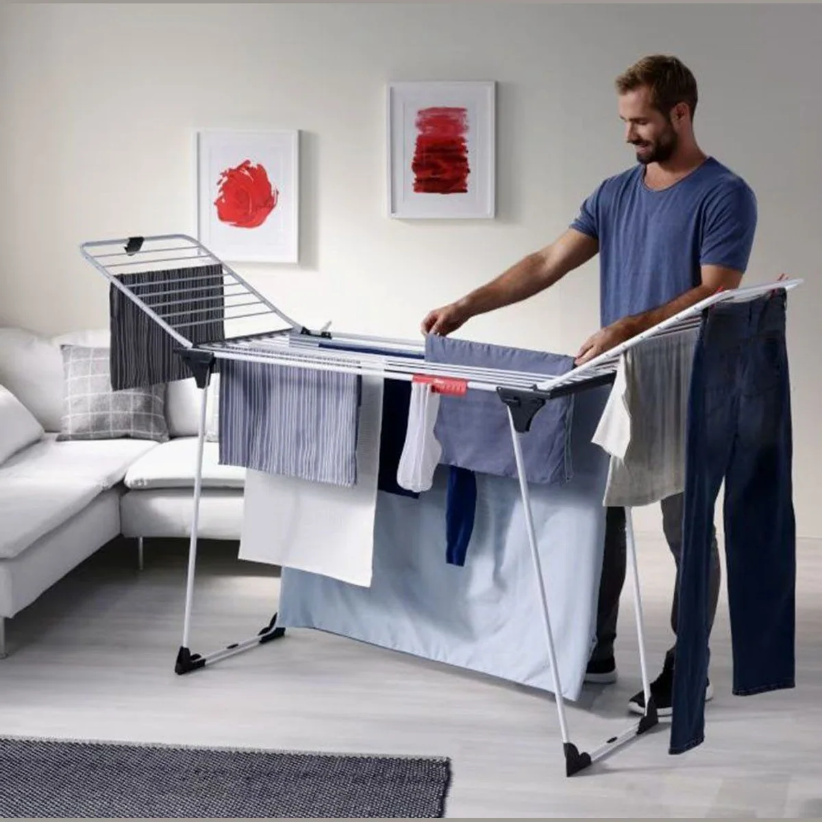 Vileda Magnum Wäscheständer, extra hoch und breit, 24 m Leinenlänge 2