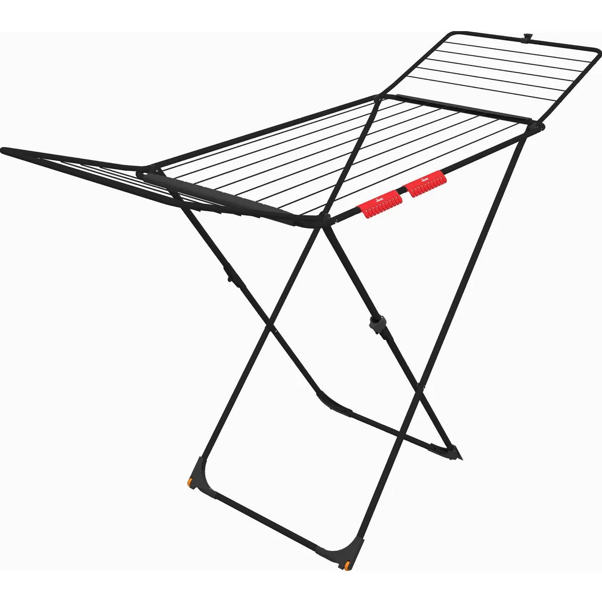 Vileda UNIVERSAL Ultimate Wäscheständer, 18m Leinenlänge, mattschwarze Stahloberfläche