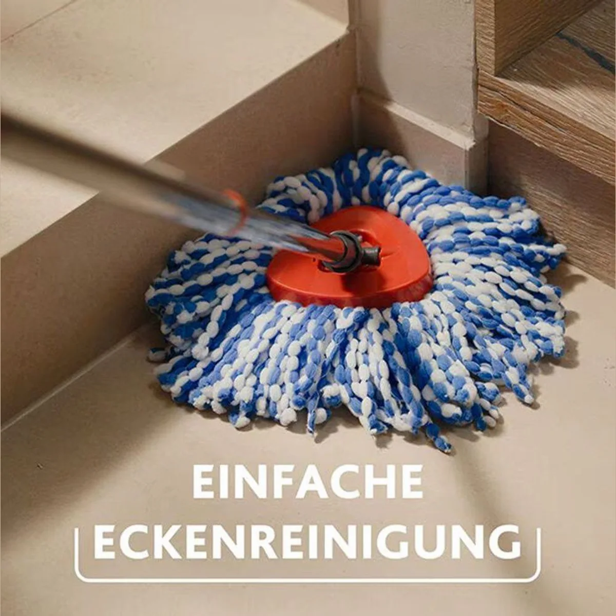 Vileda H2PrO Spin Mop Set, hygienische Bodenreinigung, innovatives Zweitanksystem 5