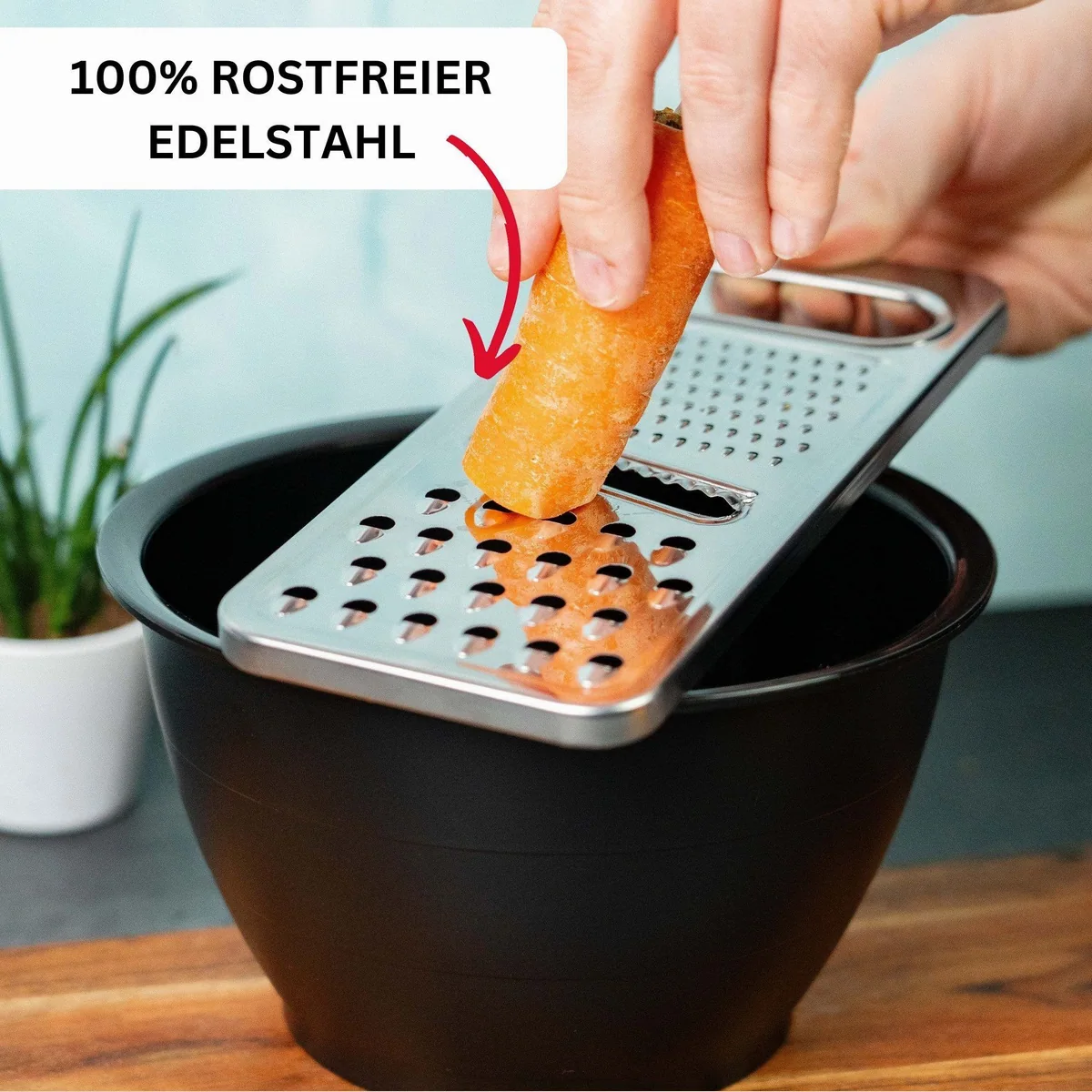 Westmark Multireibe 3 in 1, rostfreier Edelstahl, vielseitige Anwendungen 3