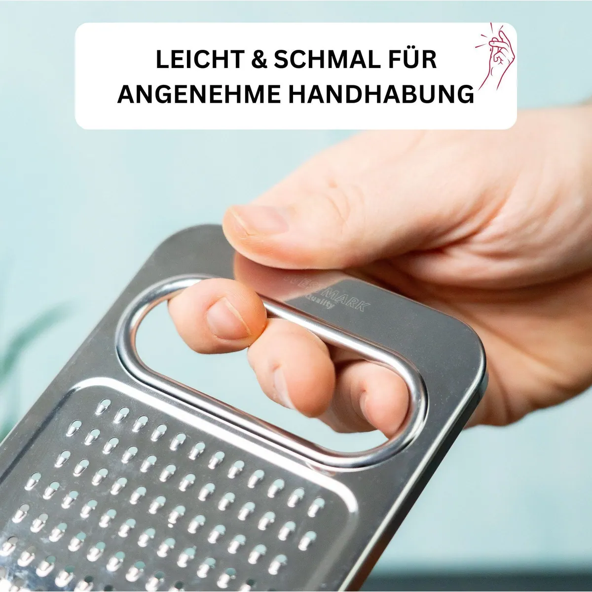 Westmark Multireibe 3 in 1, rostfreier Edelstahl, vielseitige Anwendungen 5