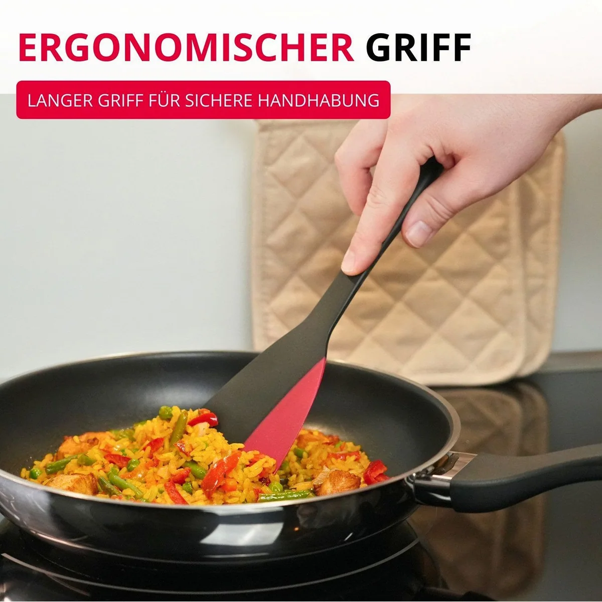 Westmark Flexi-Mini Pfannenwender Schaber, hitzebeständig und flexibel 3