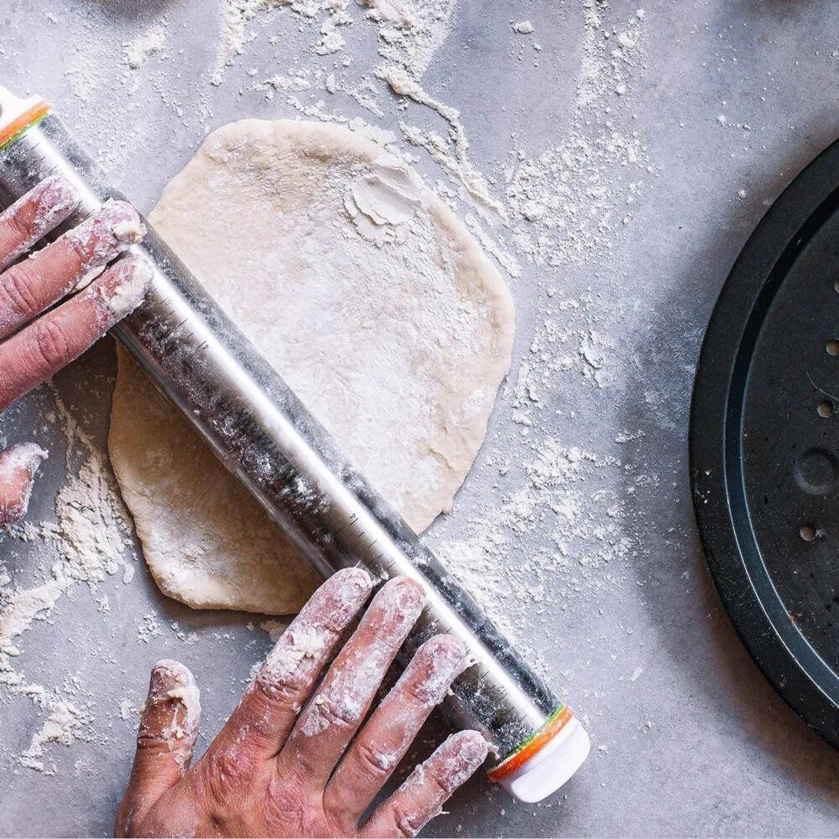 Westmark Teigroller mit Distanzringen, präzise Ausrollstärken für perfekte Ergebnisse 5