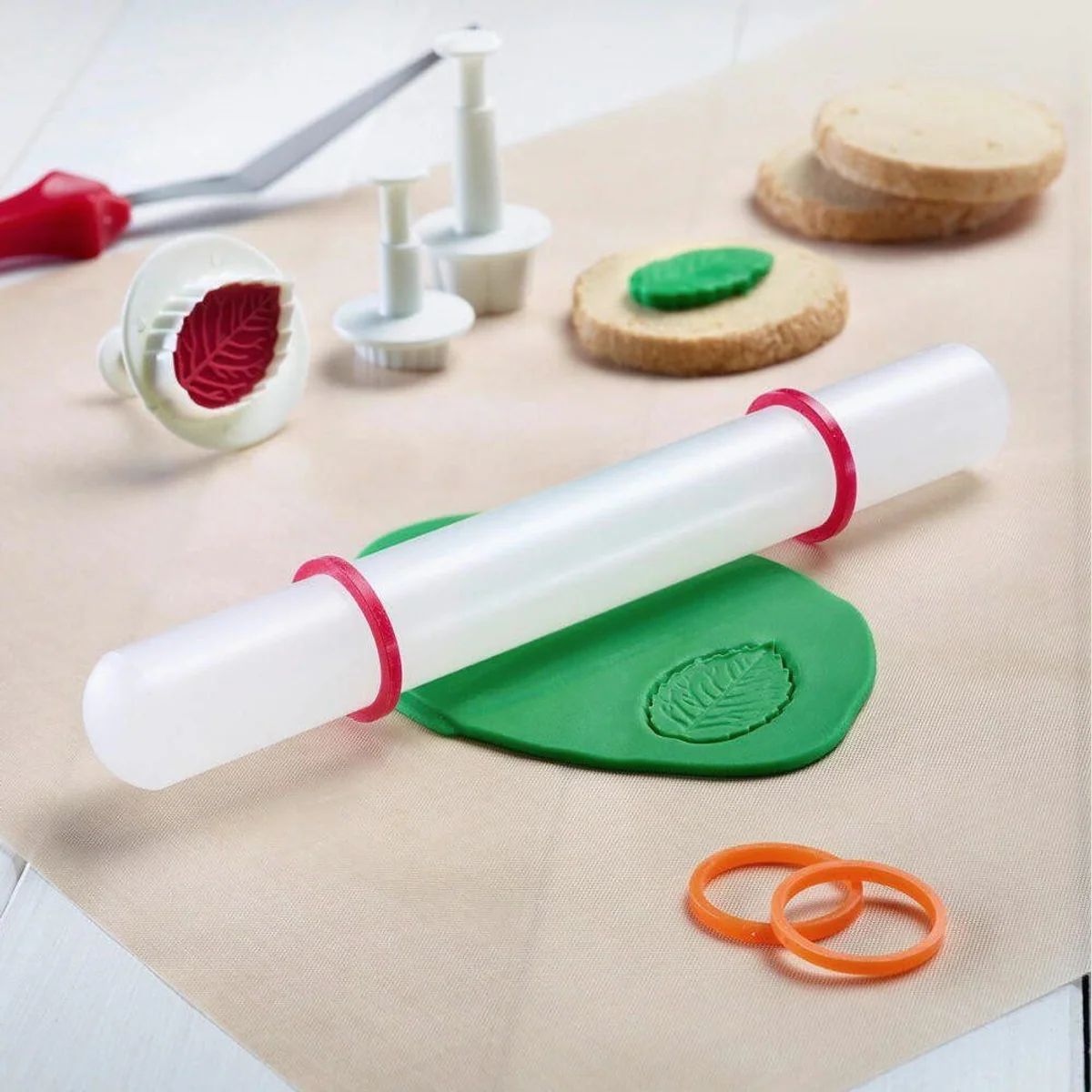 Westmark Teigroller, inklusive Distanzringe für optimale Ausrollstärke 2